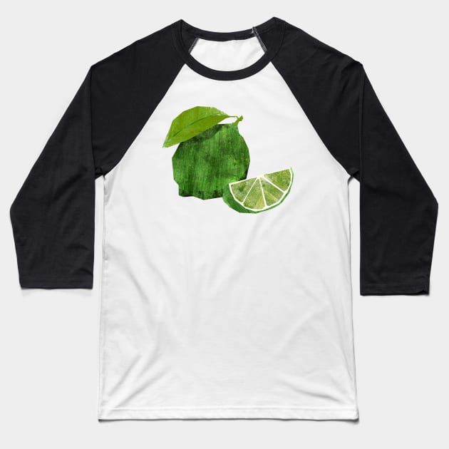 Lime Baseball T-Shirt by Babban Gaelg